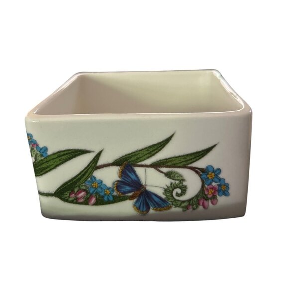 Portmeirion Botanic Garden Square Ceramic Trinket Box With Lid - Picture 6 of 9